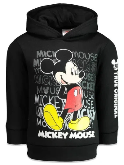 Disney Kids'  Mickey Mouse & Friends Pullover Hoodie In Black