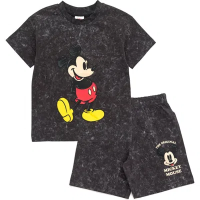 DISNEY DISNEY MICKEY MOUSE & FRIENDS WASH T-SHIRT & SHORTS SET