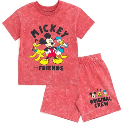 DISNEY DISNEY MICKEY MOUSE & FRIENDS WASH T-SHIRT & SHORTS SET
