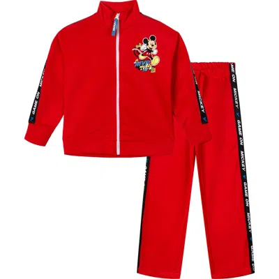 Disney Kids'  Mickey Mouse Athletic 2-piece Jacket And Pants Set In Animal Print