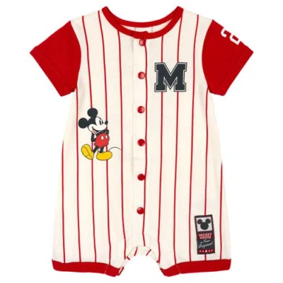 Disney Babies'  Mickey Mouse Athletic One Piece Romper In Multi