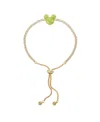 Disney Mickey Mouse Cubic Zirconia Ball Tennis Bolo Bracelet