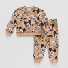 Disney Mickey Mouse Disney Baby Boys Mickey And Friends 2-pc. Pant Set In Nude