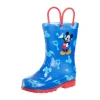 Disney Mickey Mouse Disney Toddler Boys Mickey Mouse Waterproof Rain Boots In Multi
