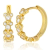 Disney Mickey Mouse Endless Hoop Earrings In Gold