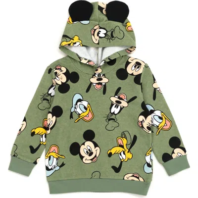 Disney Babies'  Mickey Mouse Fleece Hoodie In Green