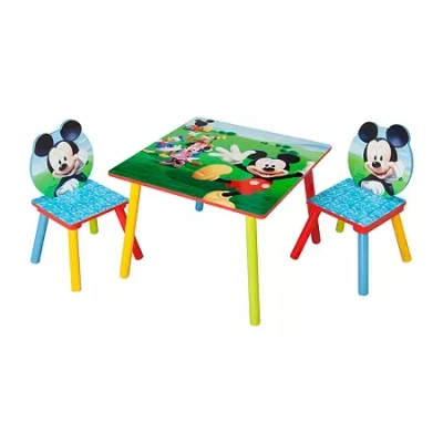 Disney Mickey Mouse Kids Table And Chair Set In Blue