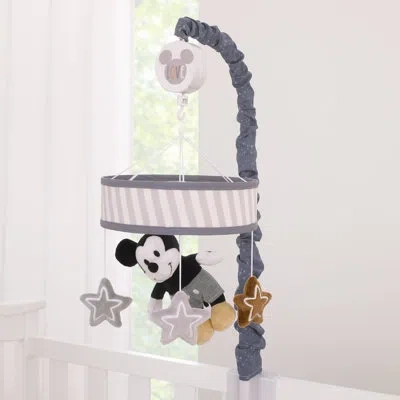 Disney Mickey Mouse Love Mickey Plush Mickey Mouse And Stars Musical Mobile In Gray