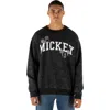Disney Mickey Mouse Pullover Sweatshirt In Black