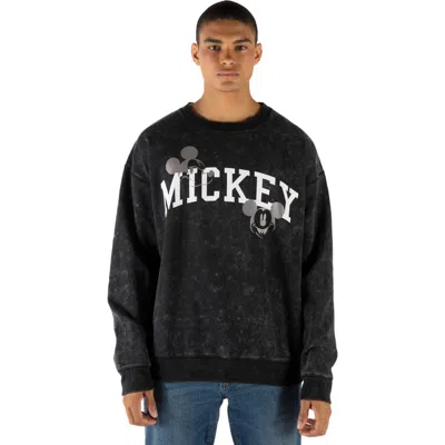 Disney Mickey Mouse Pullover Sweatshirt In Black