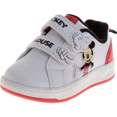 Disney Babies'  Mickey Mouse Sneakers Kids Comfortable Stylish Iconic Everyday Wear Velcro Closure Durable In Multi