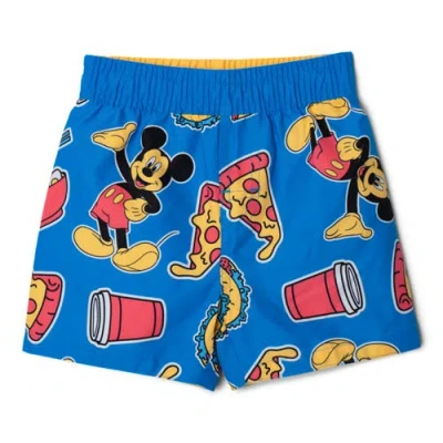 Disney Kids'  Mickey Mouse Swimwear Swim Trunks In Blue
