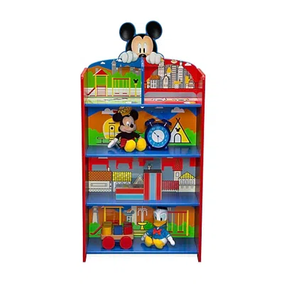 Disney Mickey Mouse Wooden Playhouse Bookshelf In Blue