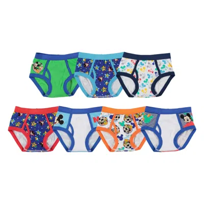 Disney Babies' Mickey Toddler Boy 7pack Underwear In Brown