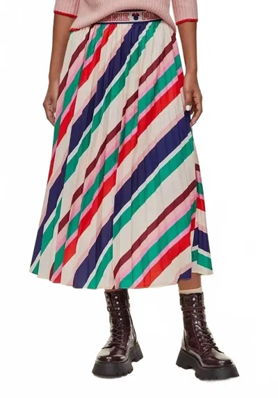 Disney Minnie Majorette Midi Skirt In Majorette Stripe In Multi