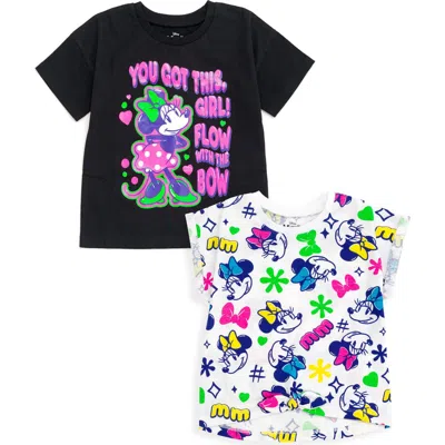 Disney Babies'  Minnie Mouse 2-pack Short Sleeve T-shirts In Multi