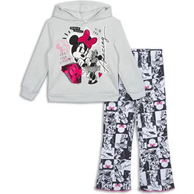 Disney Kids'  Minnie Mouse 2-piece Fleece Hoodie And Leggings Set In Multi
