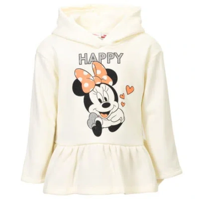 Disney Babies'  Minnie Mouse 2-piece Fleece Hoodie And Leggings Set In Yellow