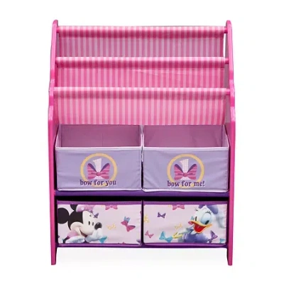 Disney Minnie Mouse 4-cubby Toy Organizer In Pink