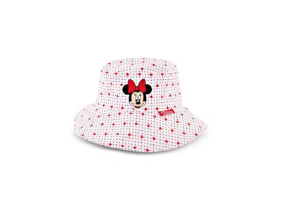 Disney Minnie Mouse Bucket Hat (toddler/little Kids) Traditional Hats Hearts/polka Dots: 2-4 Toddler In Pink