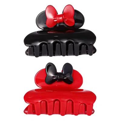 Disney Minnie Mouse Claw Clip Medium 2-piece Set Official License In Multi