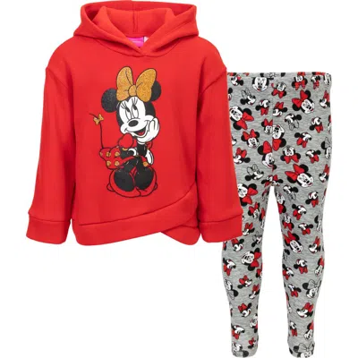 Disney Kids'  Minnie Mouse Hoodie & Leggings Set In Multi
