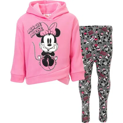 Disney Kids'  Minnie Mouse Hoodie & Leggings Set In Multi