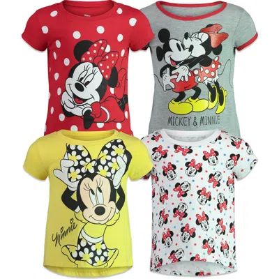 Disney Babies'  Minnie Mouse Mickey Mouse & Friends 4-pack T-shirts In Multi