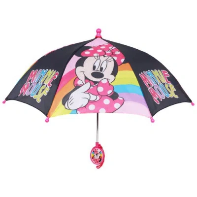 Disney Minnie Mouse Rainbow Kids Umbrella In Multi