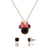 Disney Minnie Mouse Red Bow Jewelry Set In Multi
