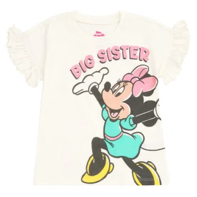 Disney Kids'  Minnie Mouse Short Sleeve T-shirt In Neutral