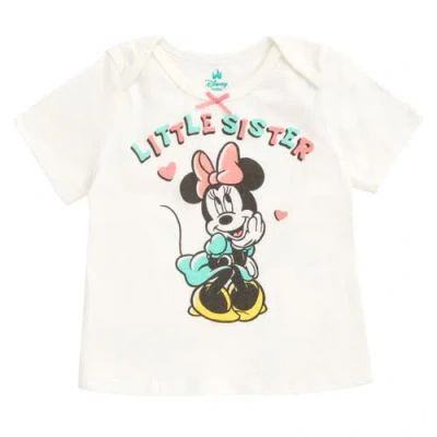 Disney Babies'  Minnie Mouse Short Sleeve T-shirt In White