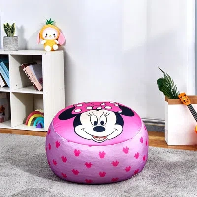 Disney Minnie Mouse Spandex Smooshie Bean Bag Chair In Pink