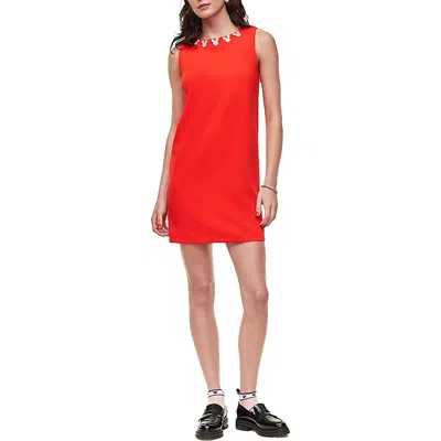 Disney Minnie Womens Sleeveless Mini Shift Dress In Red