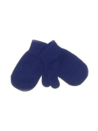 Pre-owned Disney Kids' Mittens In Blue