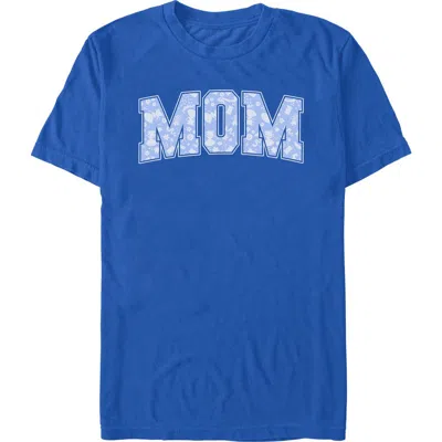 Disney Mom Collegiate Pattern  Graphic T-shirt In Black