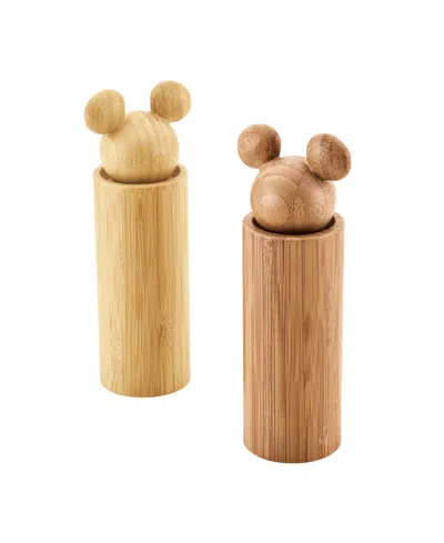 Disney Monochrome Bamboo Salt And Pepper Grinders In Brown