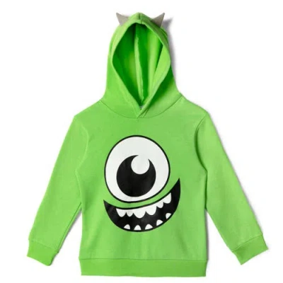 Disney Kids'  Monsters Inc. Mike Wazowski Cosplay Fleece Hoodie In Green