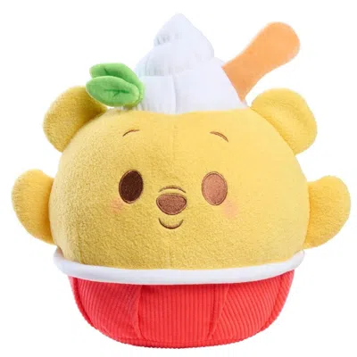 Disney Munchlings Squeeze-a-munch Lemon Mint Shaved Ice Winnie The Pooh 10-inch Plush In Yellow