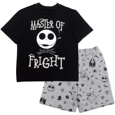 Disney Kids'  Nightmare Before Christmas Halloween 2-piece T-shirt And Shorts Set In Black