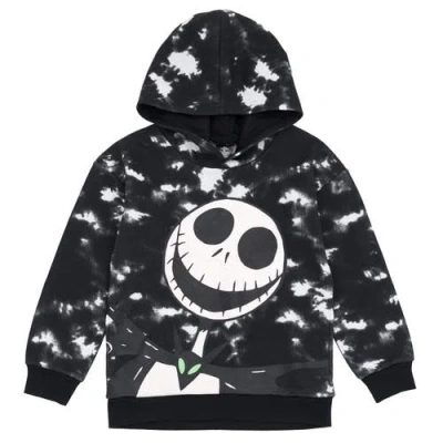 Disney Kids'  Nightmare Before Christmas Jack Skellington Fleece Hooded Sweatshirt In Black