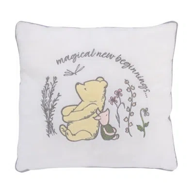 Disney Nojo   Classic Pooh - Naturally Friends Polyester Lumbar Rectangular Pillow Cover & Insert