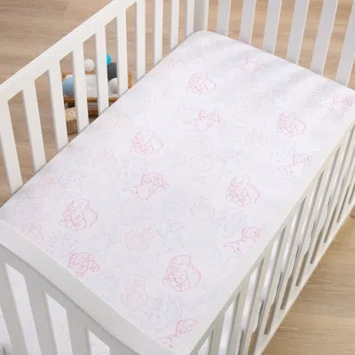 Disney Nojo  Dumbo Blue Nursery Fitted Crib Sheet