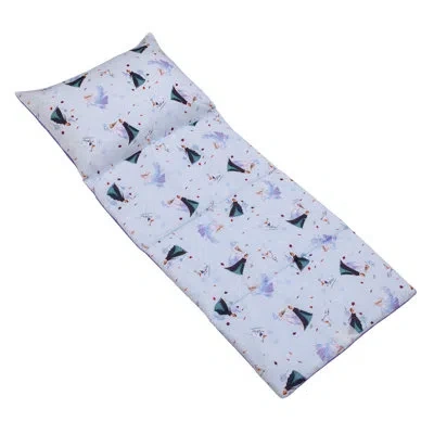 Disney Nojo  Frozen Winter Cheer Deluxe Easy Fold Toddler Nap Mat In Blue