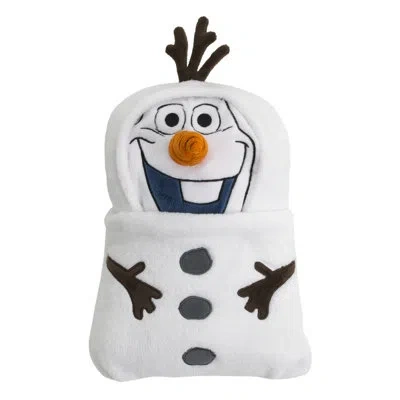 Disney Nojo  Frozen Winter Cheer White, Orange, Brown Olaf Character Shaped Blanket