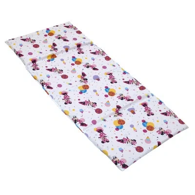Disney Nojo  Minnie Mouse Let's Party Preschool Nap Pad Sheet In White;yellow;pink;orange;turquoise
