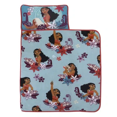 Disney Nojo  Moana Feel The Waves With Pua Pig And Tropical Flowers Nap Mat