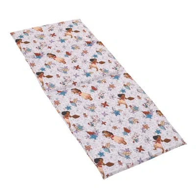 Disney Nojo  Moana Free As The Ocean Tropical Preschool Nap Pad Sheet In White;orange;aqua;lavender