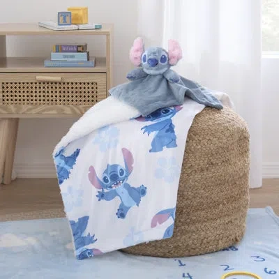 Disney Nojo  Stitch Security Baby Blanket, Blue
