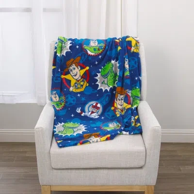 Disney Nojo  Toy Story Toddler Blanket In Blue